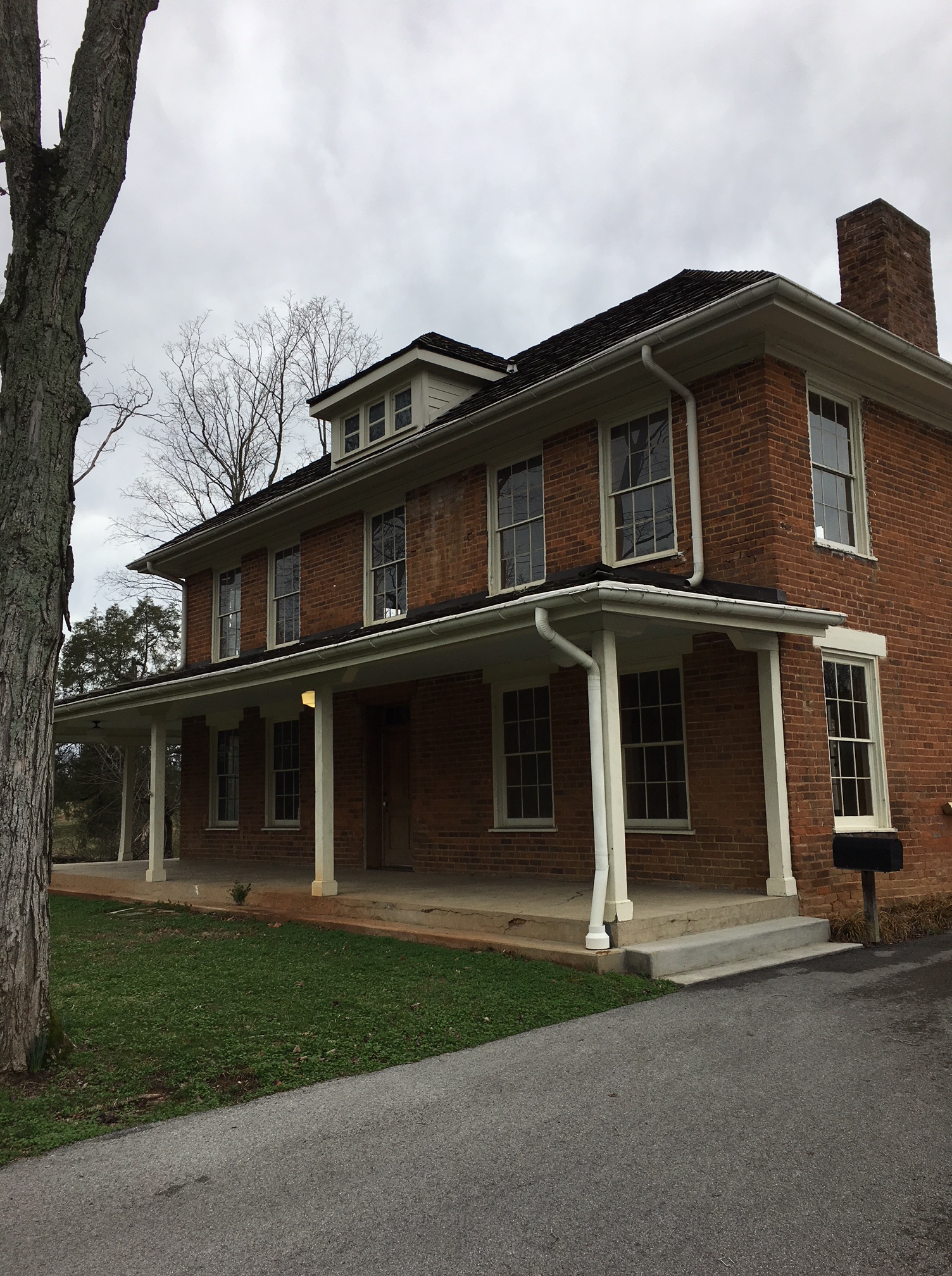 The Lones-Dowell house located on Middlebrook Pike at Weisgarber Road. First constructed in the late 1850s from handmade bricks fashioned on the property.