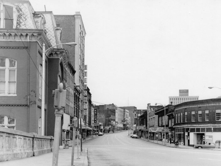 100 Block South Gay Street looking south by Ross Mol 1970s