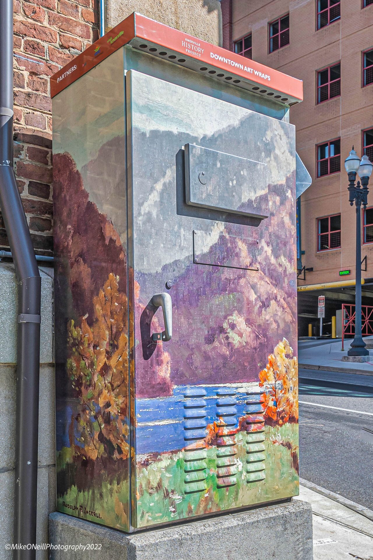 Smoky Mountains by Rudolph Ingerle at W. Church Avenue at Locust Street. Photography by Mike O'Neill. Sponsorship available.