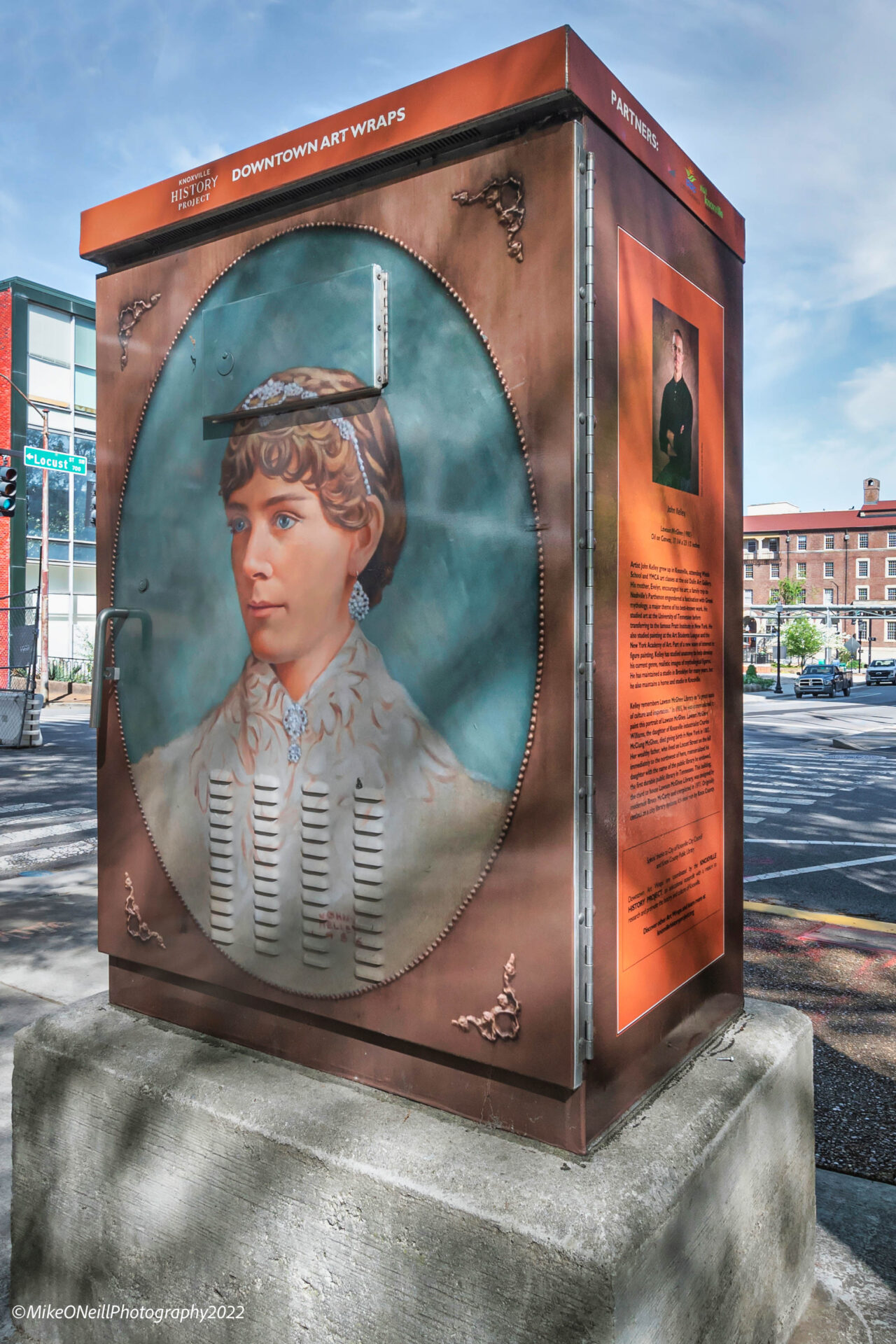 Lawson McGhee by John Kelley at W. Church Avenue and Locust Street. Funded by City Council 202 Funds. Photography by Mike O'Neill.
