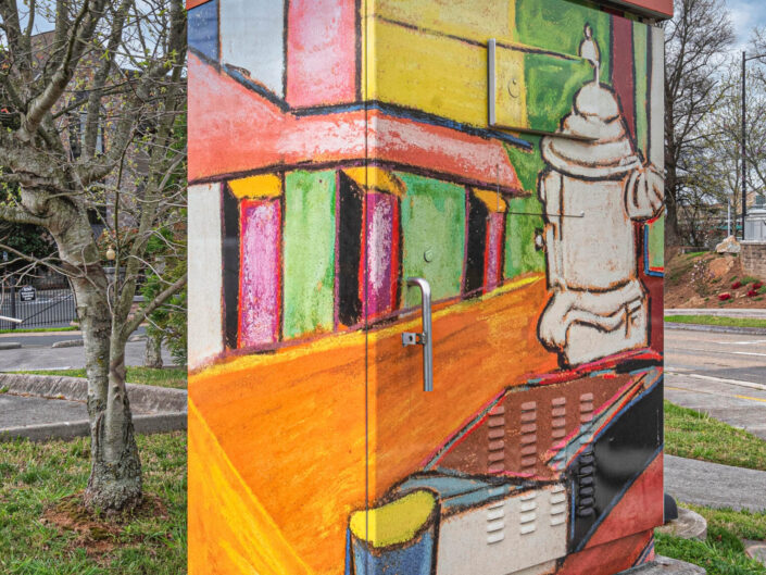 Yaddo by Beauford Delaney at E. Hill Avenue and Hall of Fame Drive. Sponsored by RiverHill Gateway Neighborhood. Photography by Mike O'Neill.
