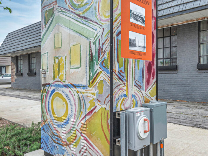 Untitled (New York City) by Beauford Delaney at Magnolia Avenue and Jessamine Street. Funded by City of Knoxville. Photography by Mike O'Neill.