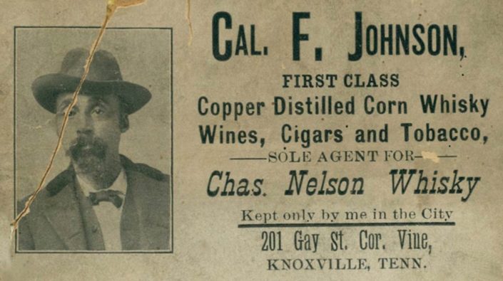 Cal Johnson business card (Courtesy of Beck Cultural Exchange Center)