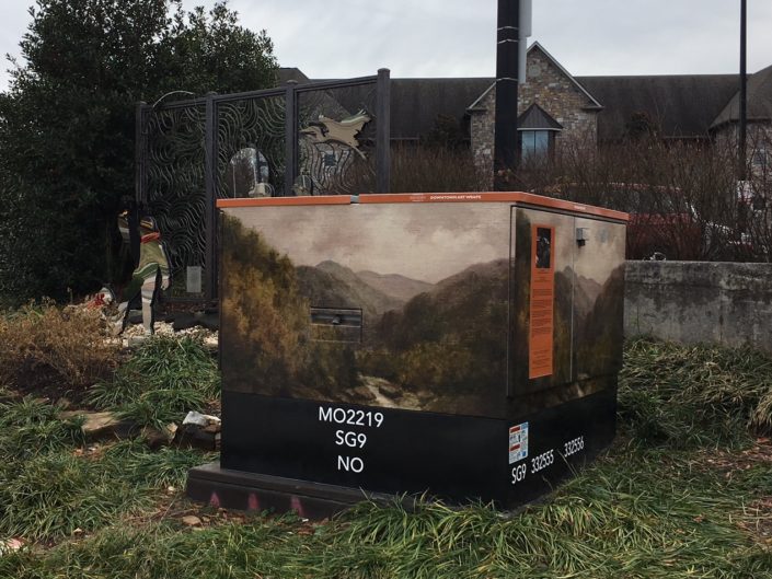 Smoky Mountain Landscape by Charles Krutch on East Hill Avenue at Hall of Fame Drive sponsored by Downtown Knoxville CBID