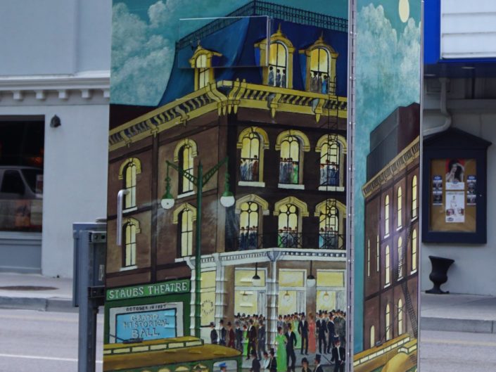 Staub Theatre by Russell Briscoe on Gay Street at Cumberland Avenue sponsored by Home Federal Bank