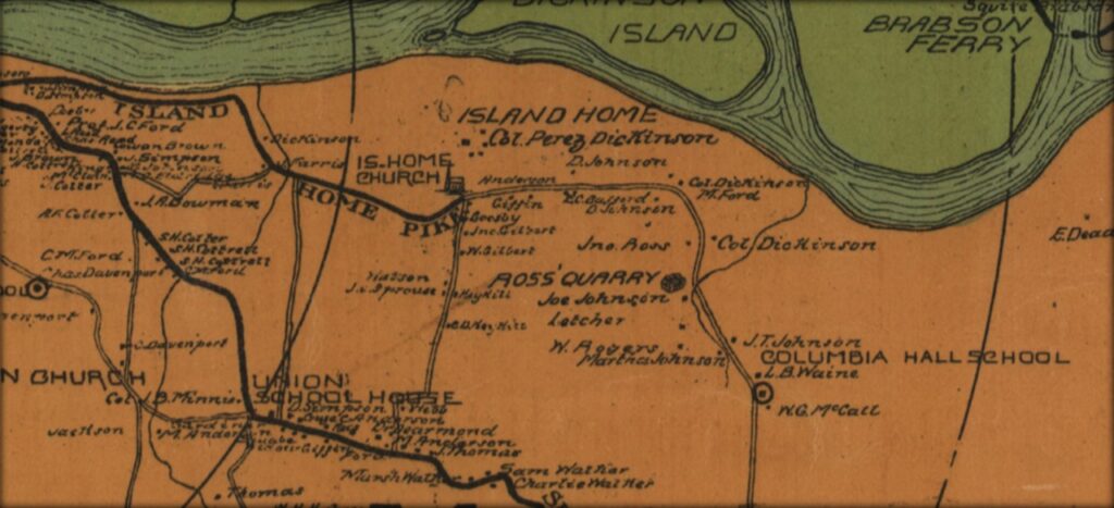 Map of Knox County, 1895 (detail) (Library of Congress)