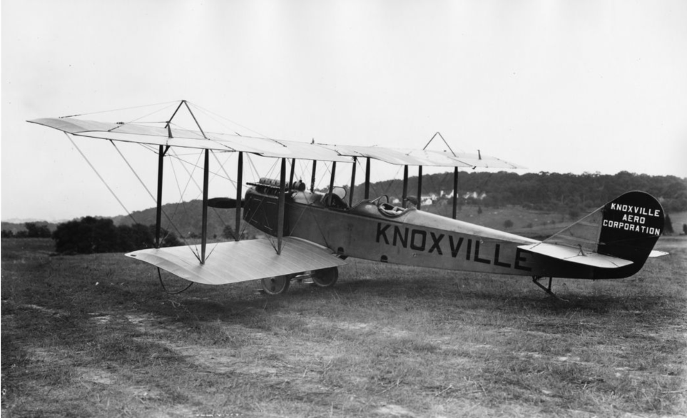 Knoxville Aero Corporation airplane, "Knoxville." 1921. (McClung Historical Collection) 