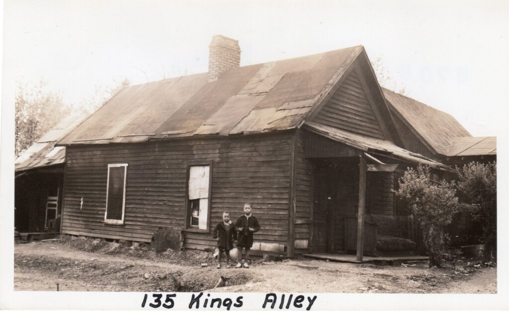 Kings Alley in the late 1930s. (Courtesy of Cindy & Mark Proteau.) 