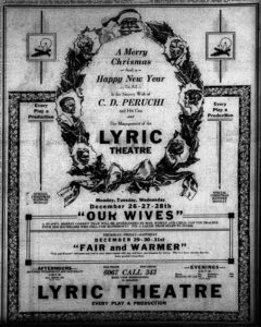Christmas advertisement, Knoxville Journal Dec. 25, 1921
