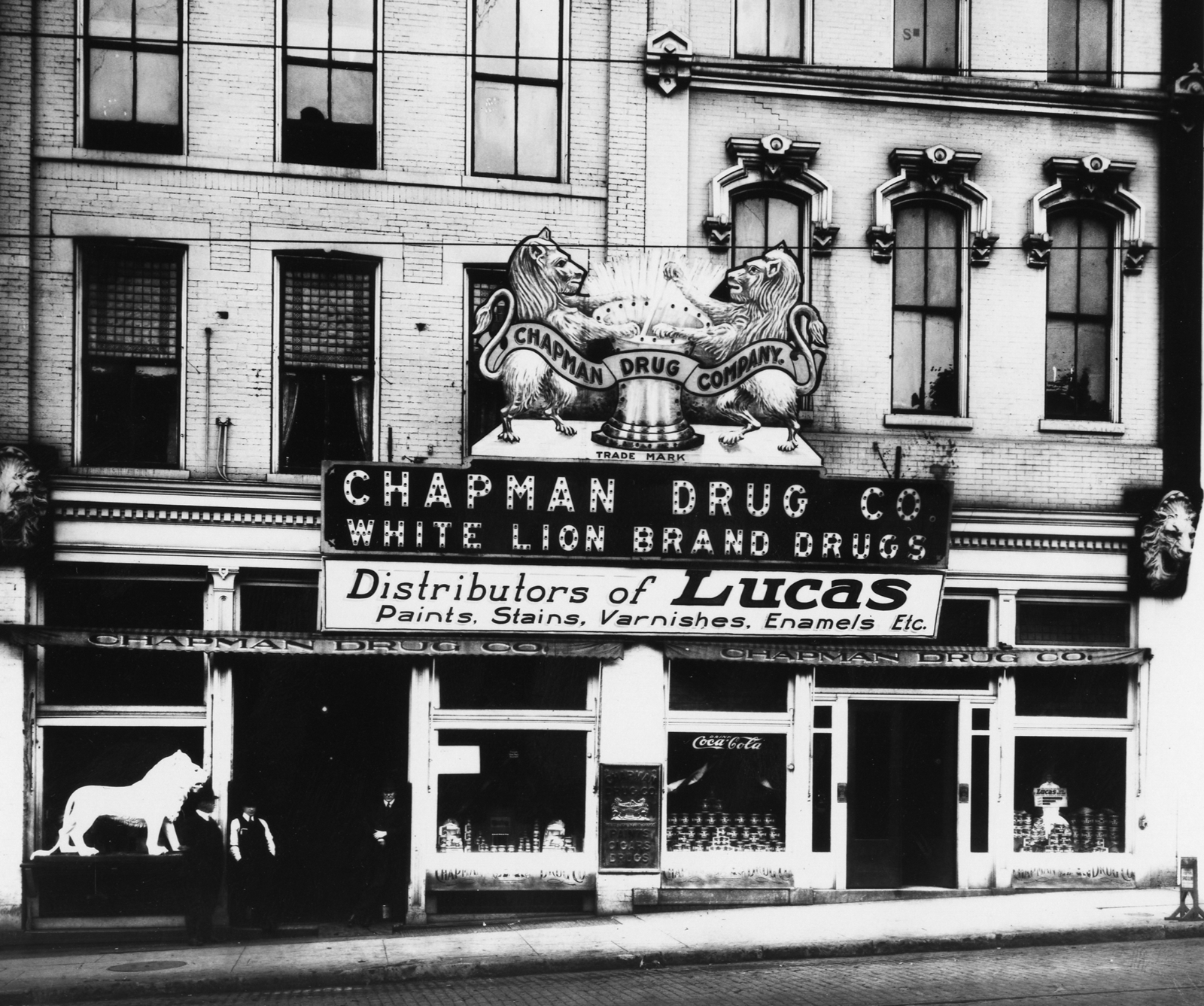 Chapman Drug Company, Gay Street, 1919 (McClung Historical Collection)