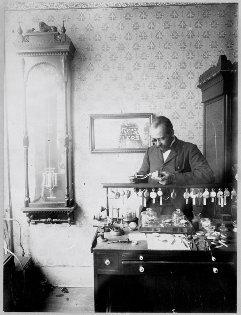 Knoxville Jeweler Charles C. Dodson Jeweler on West Vine Avenue, 1890s (Library of Congress)