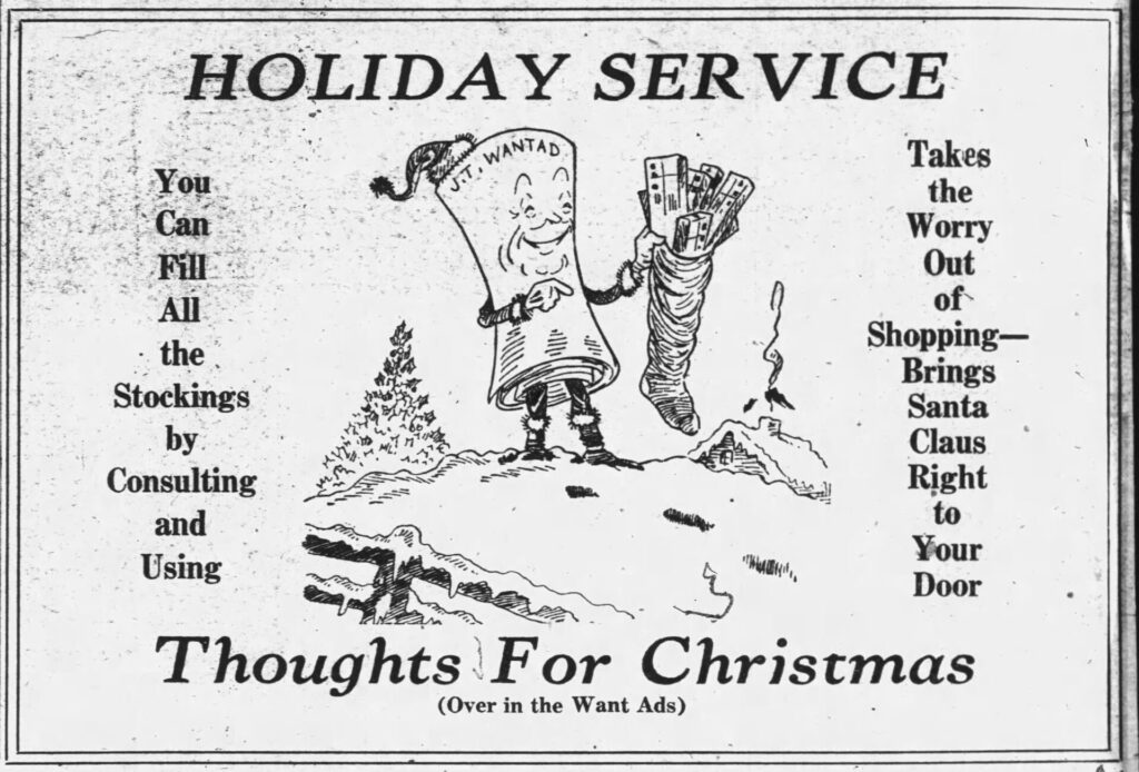 (Knoxville Journal & Tribune, December 22, 1922.)