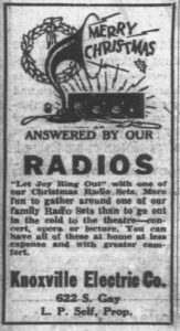 Knoxville Journal & Tribune, December 10, 1923.