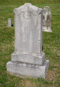 Julia Ann Lamons, who died in the New Market Train Wreck of 1904, has a gravestone in the small cemetery behind the church.