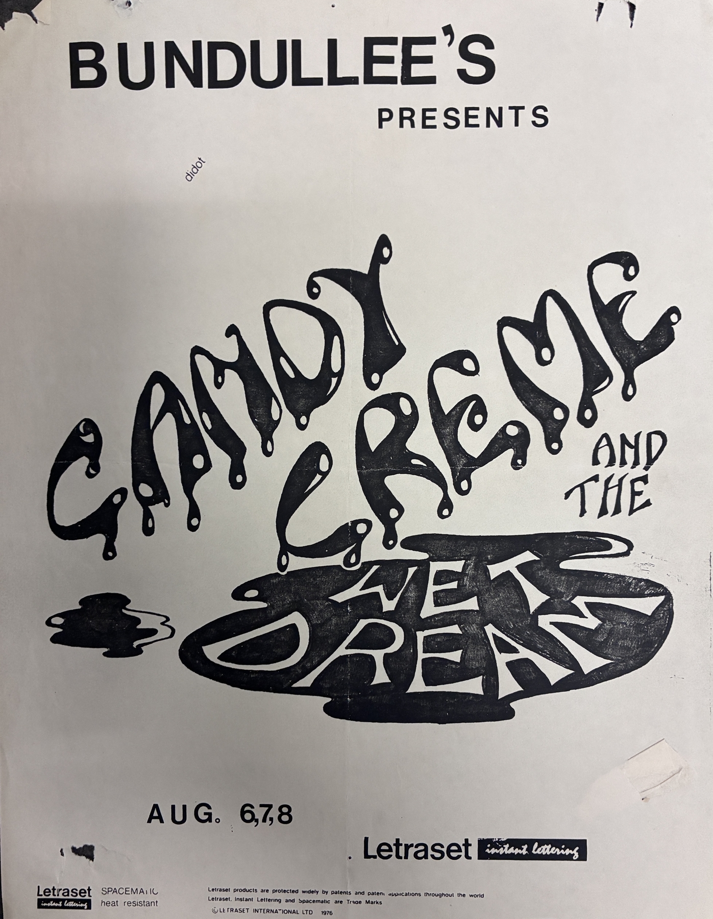 Candy Creme & the Wet Dream, Bundulees, early 1980s. (Raven Records Collection/TAMIS.)